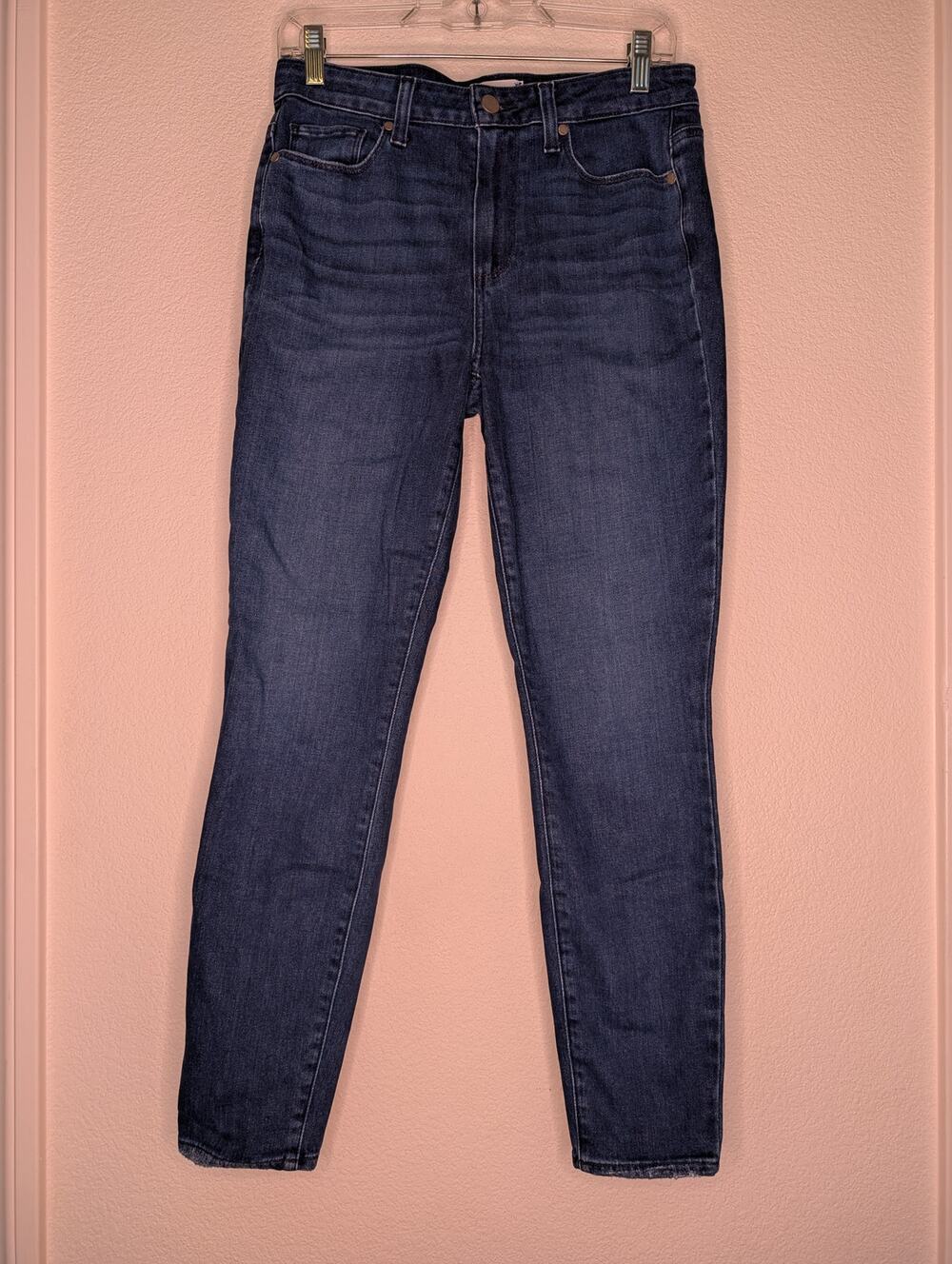 PAIGE Women's Hoxton Ankle Jeans 29 Skinny Dark Wash Designer Premium Denim